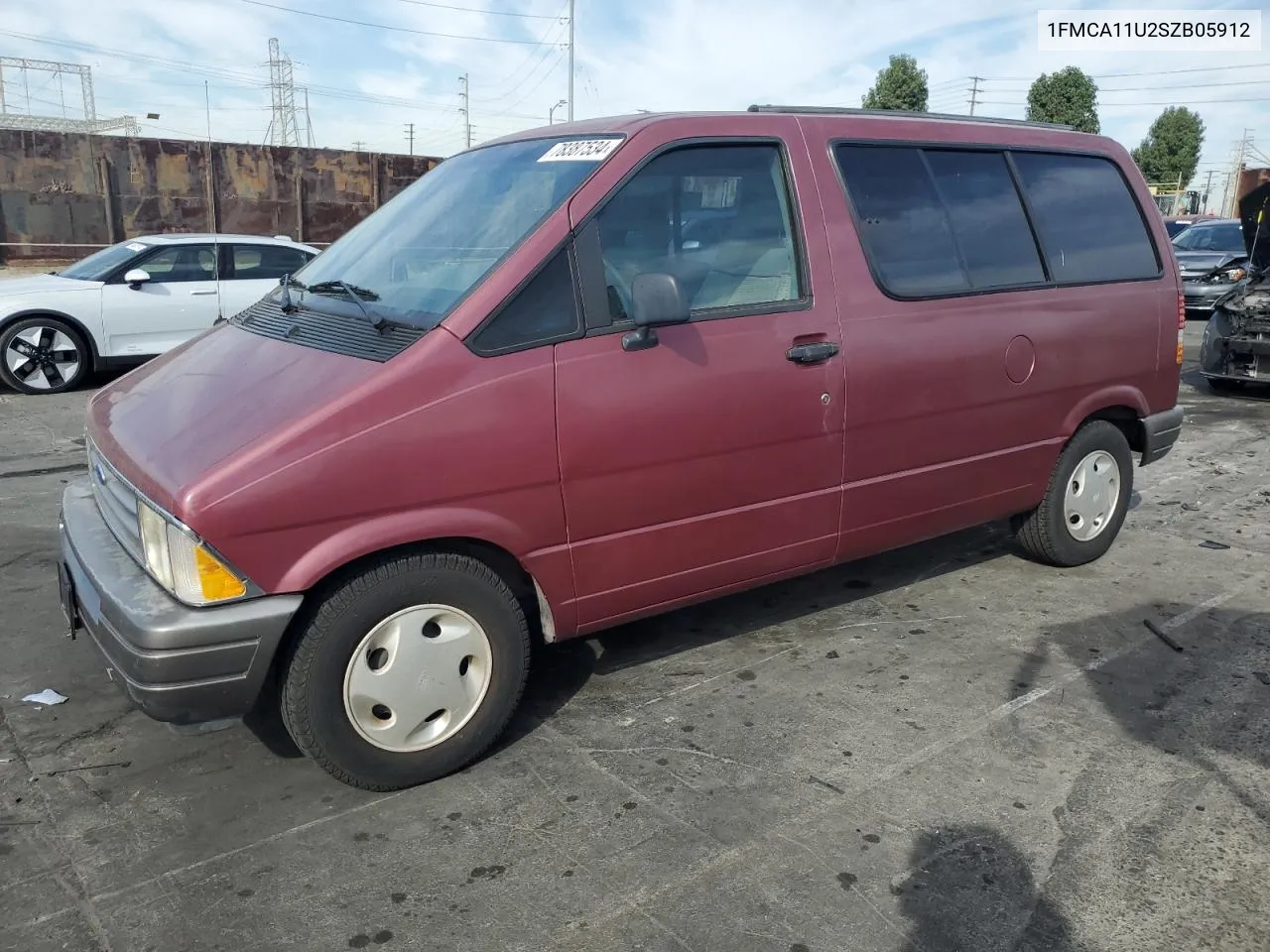 1995 Ford Aerostar VIN: 1FMCA11U2SZB05912 Lot: 78387534