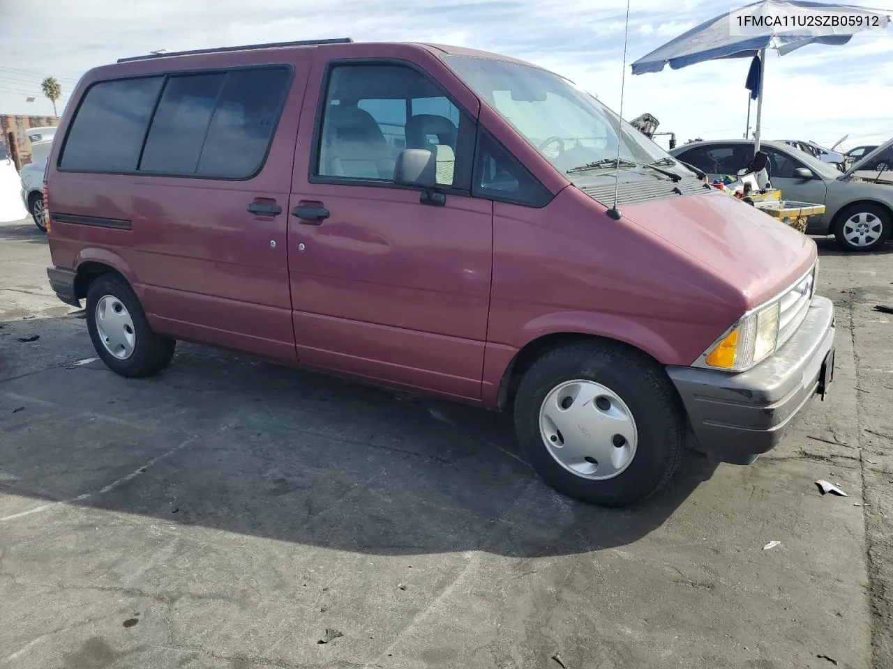 1995 Ford Aerostar VIN: 1FMCA11U2SZB05912 Lot: 78387534