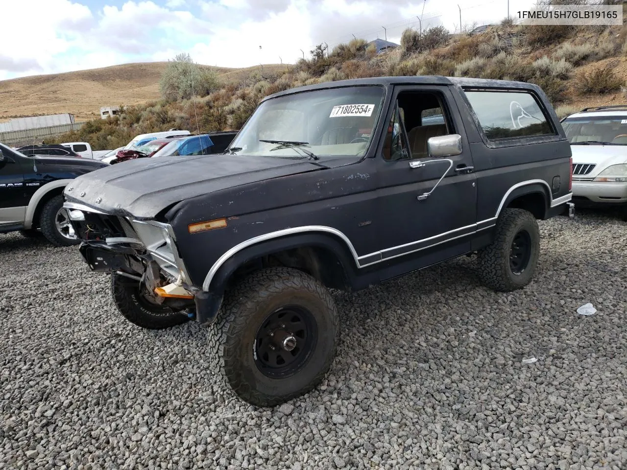 1986 Ford Bronco U100 VIN: 1FMEU15H7GLB19165 Lot: 71802554