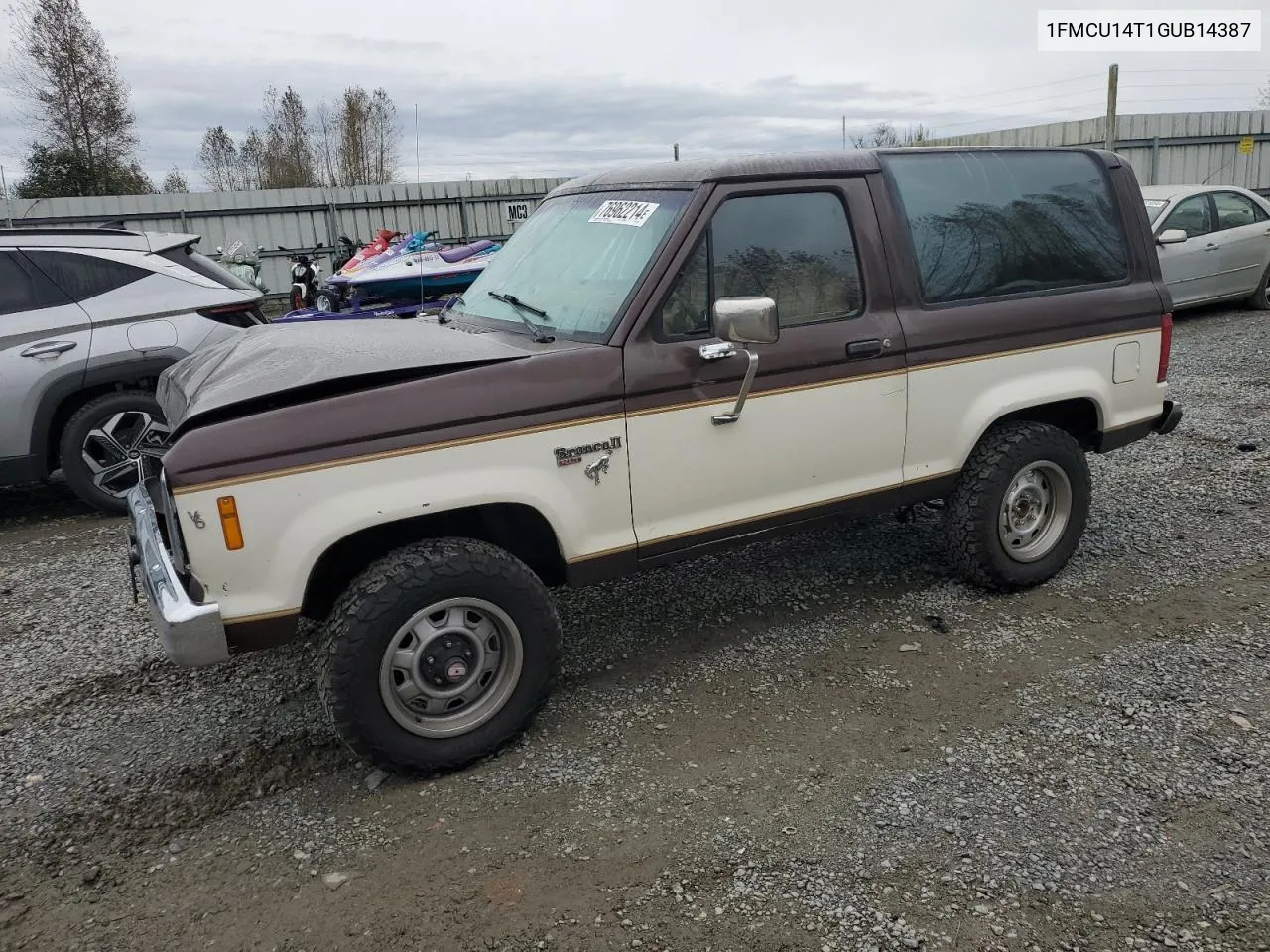 1FMCU14T1GUB14387 1986 Ford Bronco Ii