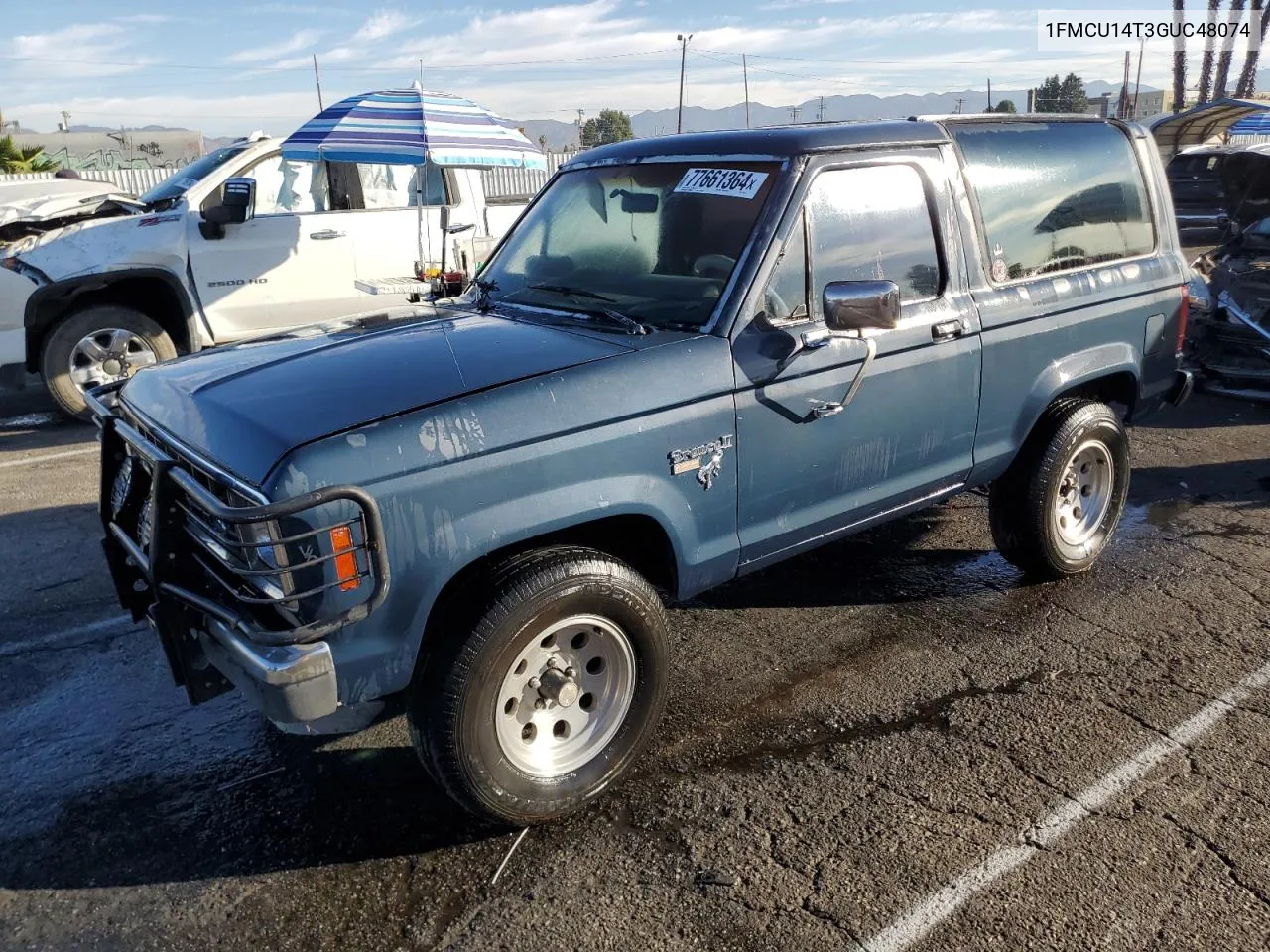 1986 Ford Bronco Ii VIN: 1FMCU14T3GUC48074 Lot: 77661364