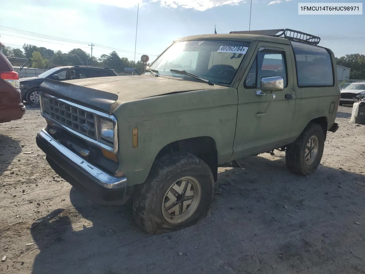 1987 Ford Bronco Ii VIN: 1FMCU14T6HUC98971 Lot: 69262784