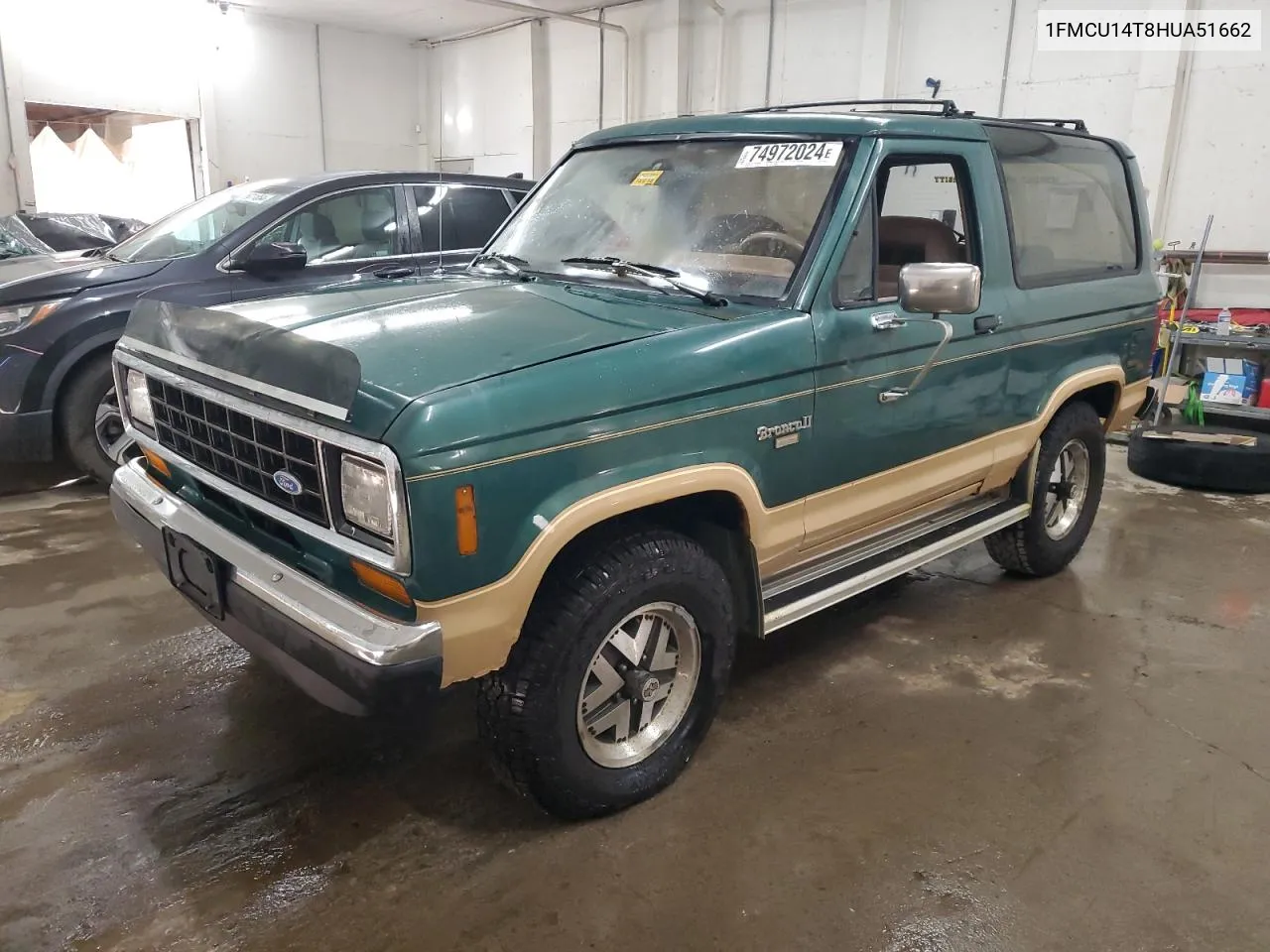 1987 Ford Bronco Ii VIN: 1FMCU14T8HUA51662 Lot: 74972024