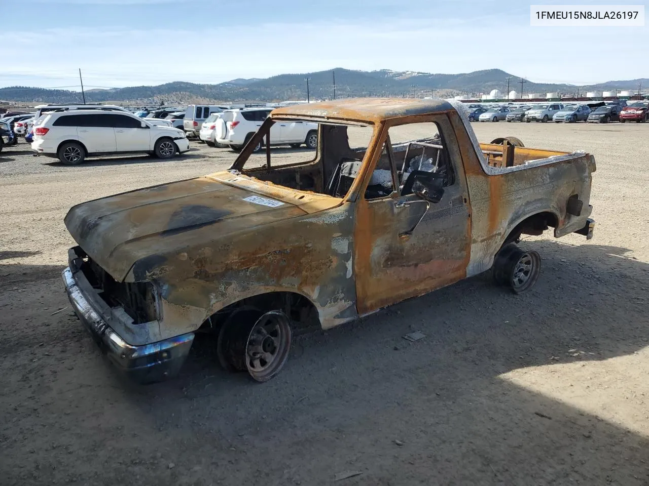 1988 Ford Bronco U100 VIN: 1FMEU15N8JLA26197 Lot: 59036224