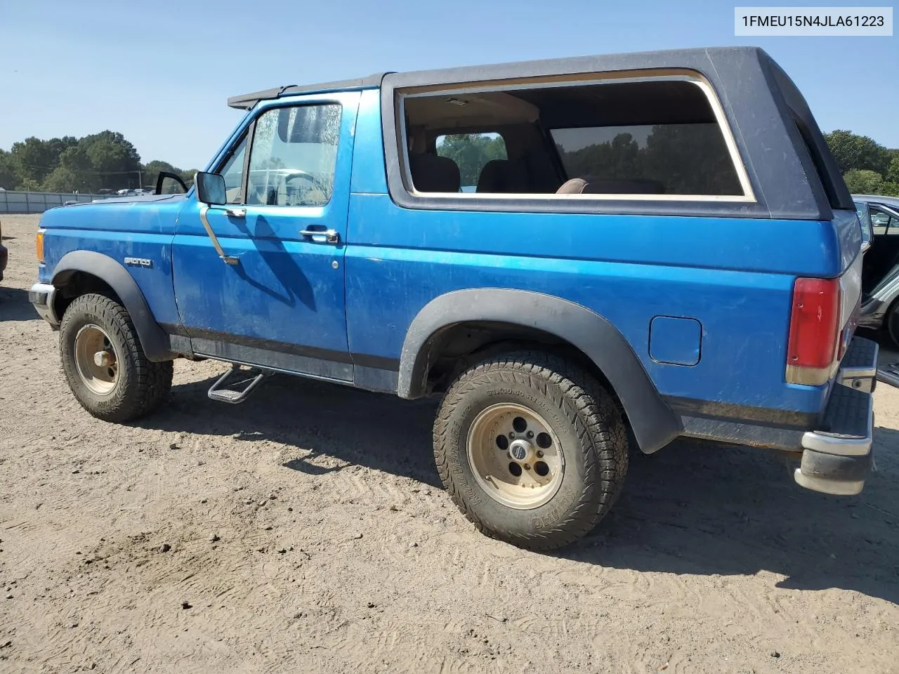 1988 Ford Bronco U100 VIN: 1FMEU15N4JLA61223 Lot: 74050714