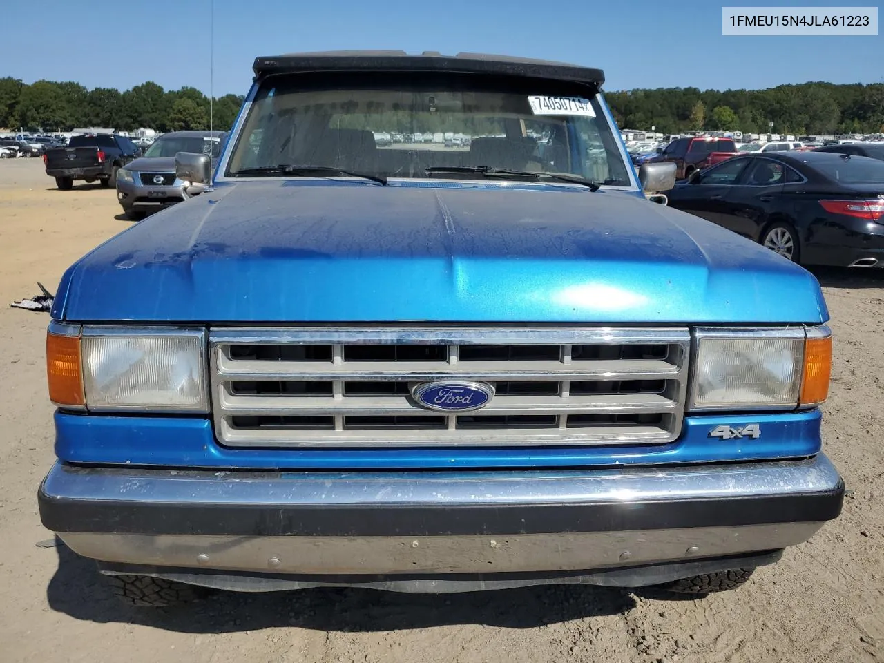 1988 Ford Bronco U100 VIN: 1FMEU15N4JLA61223 Lot: 74050714