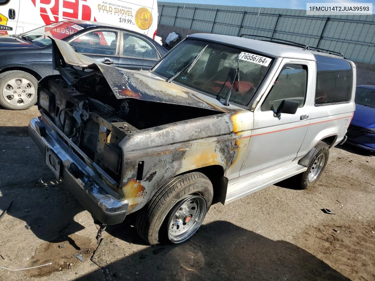 1988 Ford Bronco Ii VIN: 1FMCU14T2JUA39593 Lot: 76556764