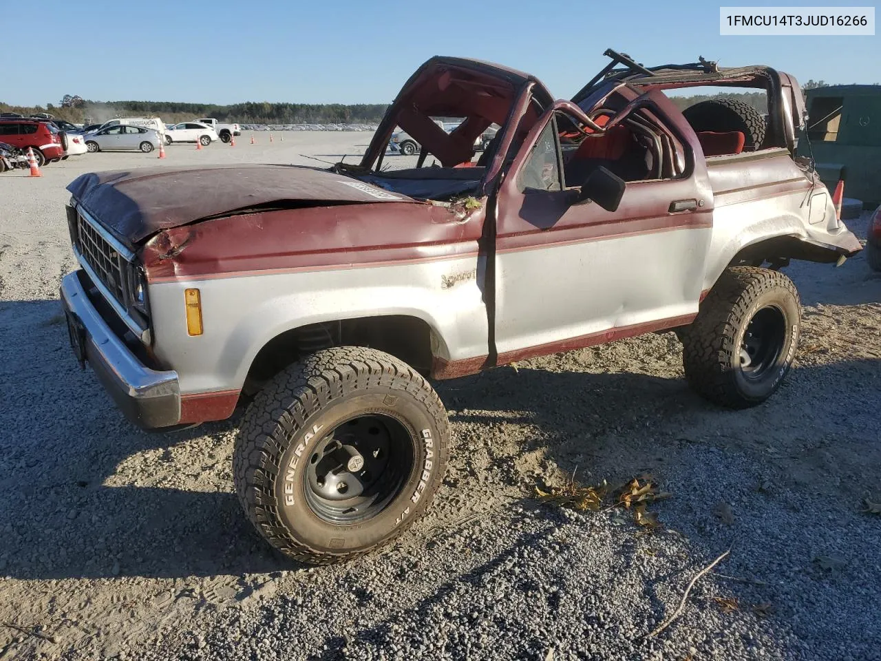 1988 Ford Bronco Ii VIN: 1FMCU14T3JUD16266 Lot: 77365034