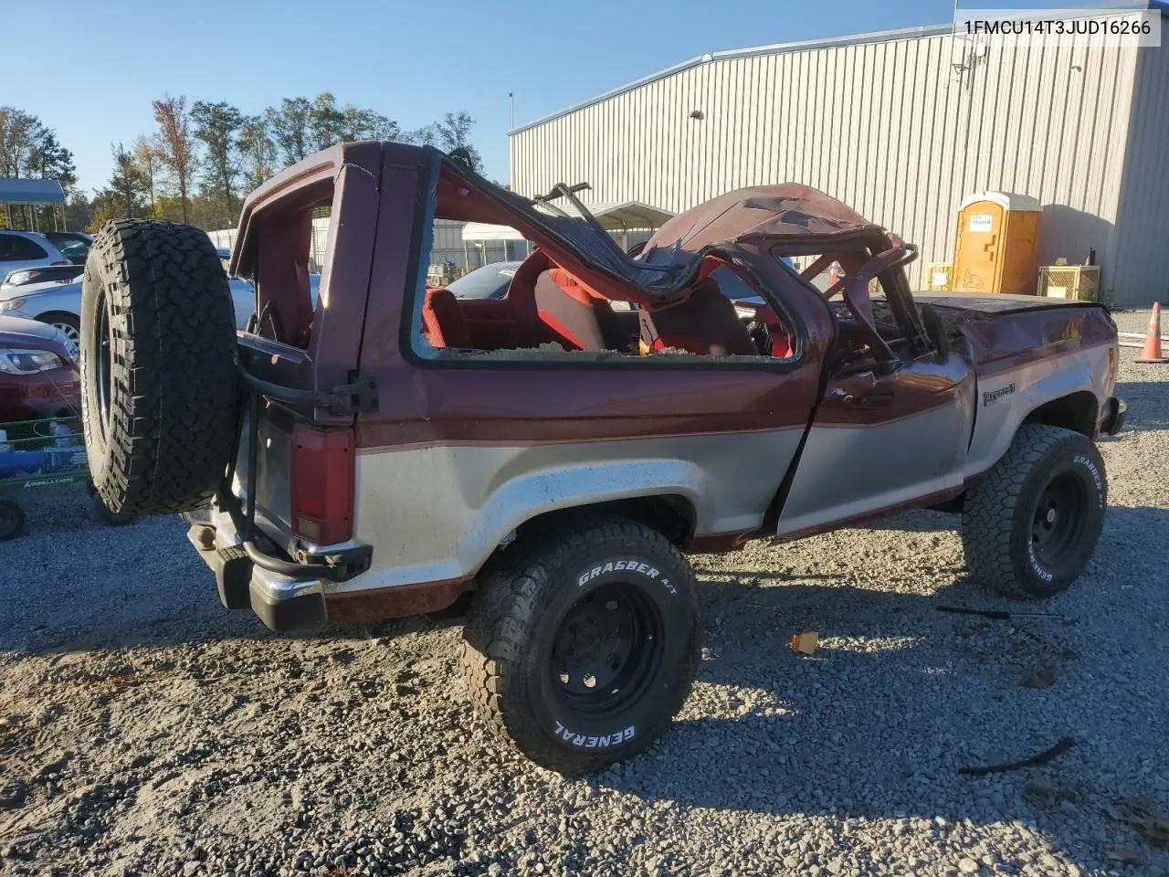 1988 Ford Bronco Ii VIN: 1FMCU14T3JUD16266 Lot: 77365034