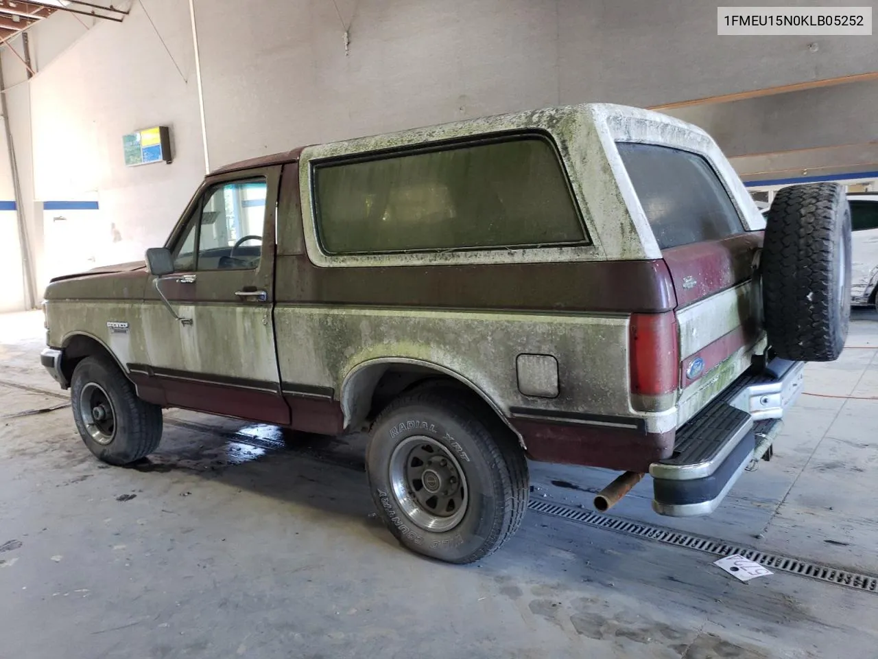 1989 Ford Bronco U100 VIN: 1FMEU15N0KLB05252 Lot: 75477704