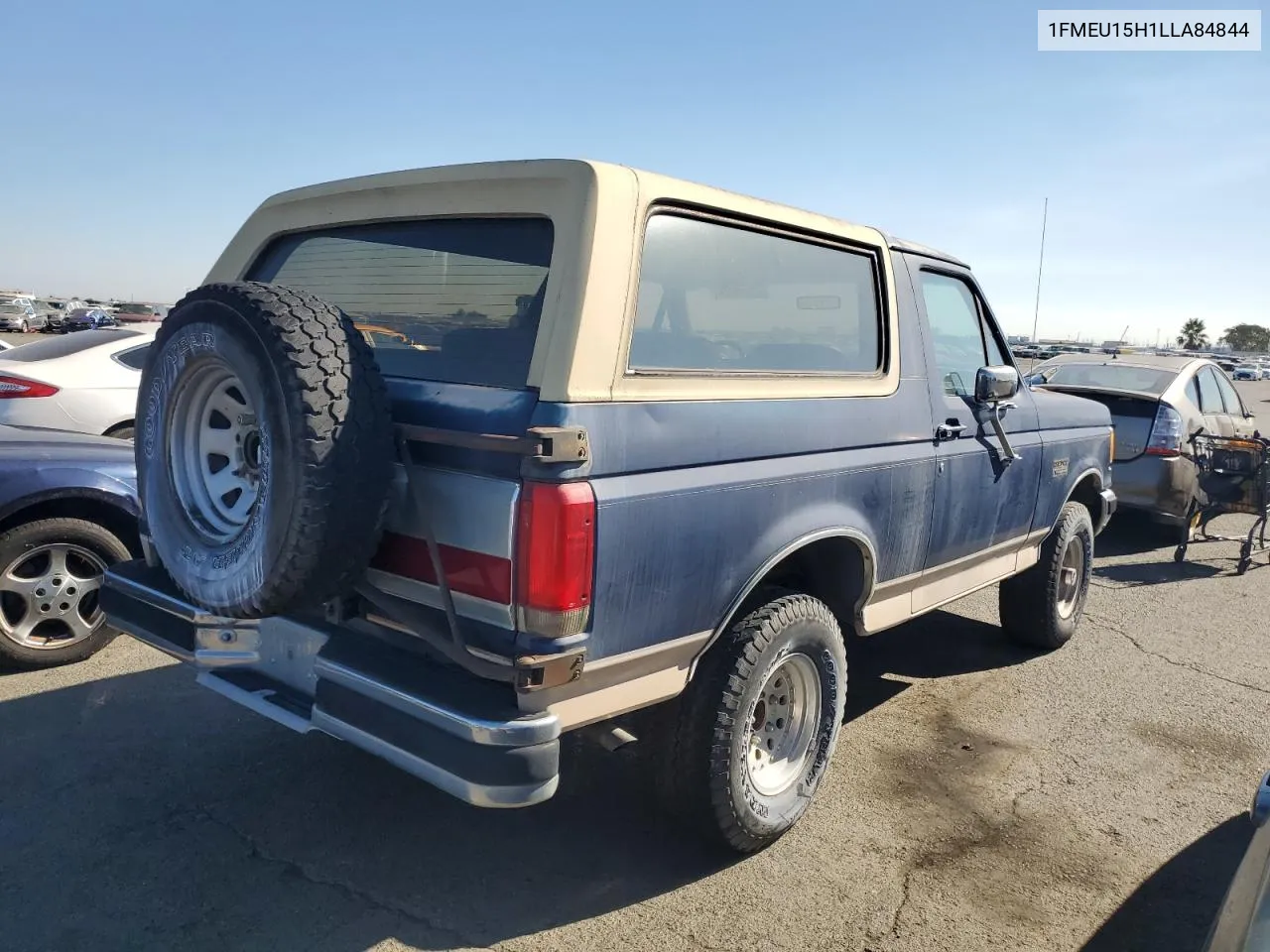 1990 Ford Bronco U100 VIN: 1FMEU15H1LLA84844 Lot: 70136474