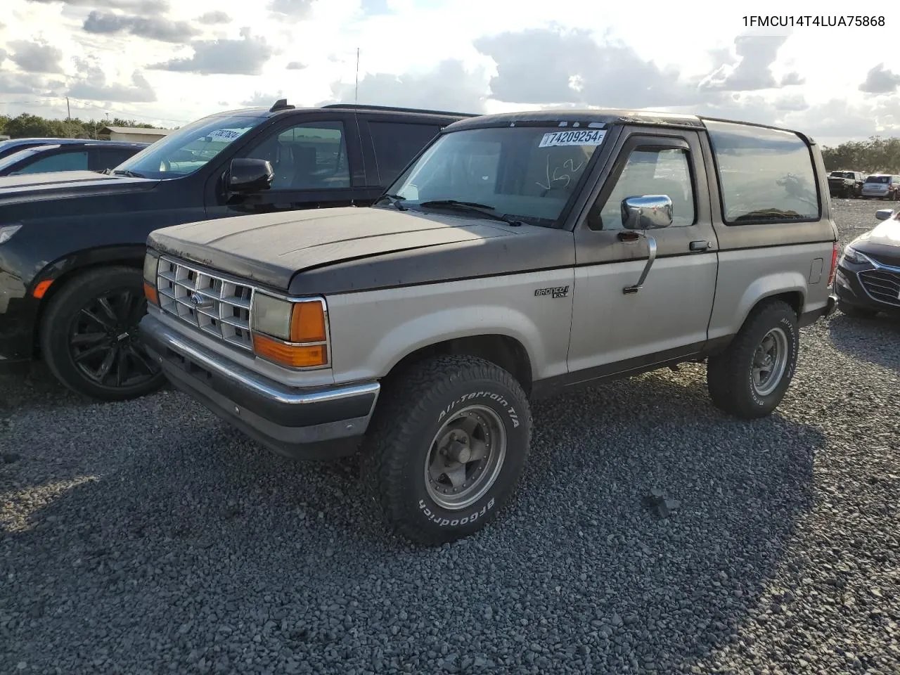 1990 Ford Bronco Ii VIN: 1FMCU14T4LUA75868 Lot: 74209254