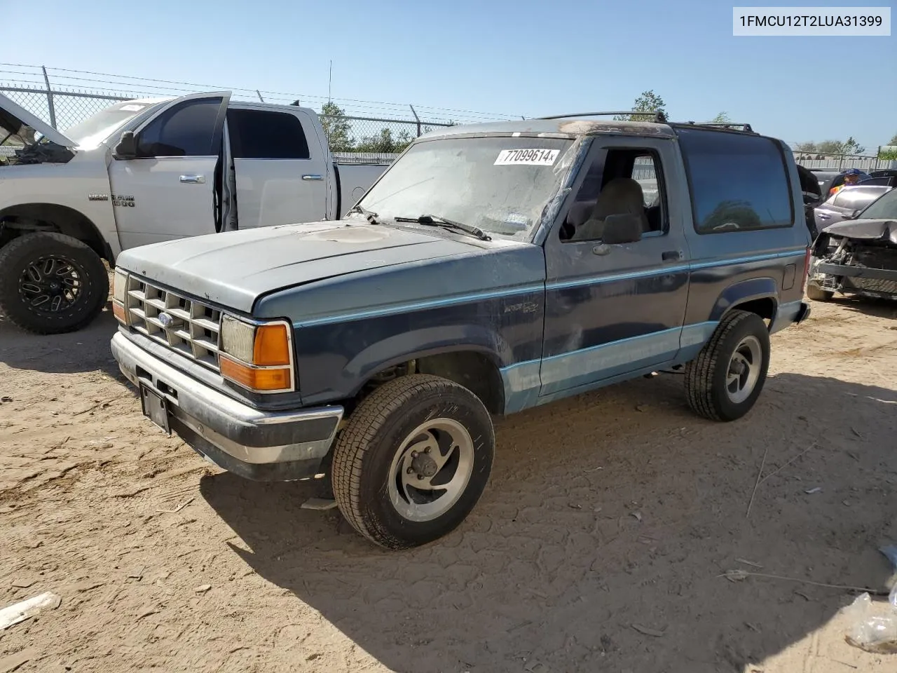 1990 Ford Bronco Ii VIN: 1FMCU12T2LUA31399 Lot: 77099614