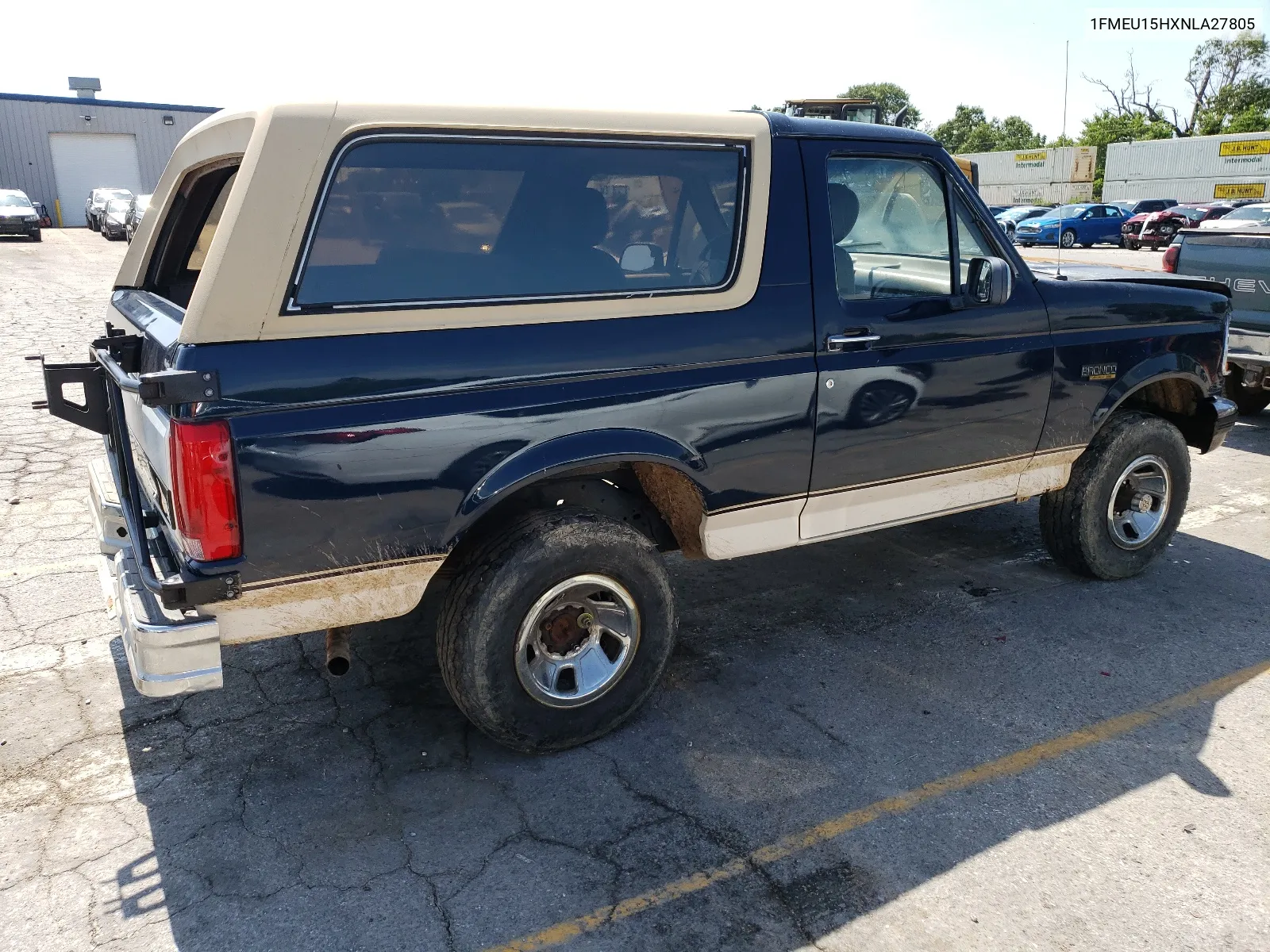 1992 Ford Bronco U100 VIN: 1FMEU15HXNLA27805 Lot: 59922174