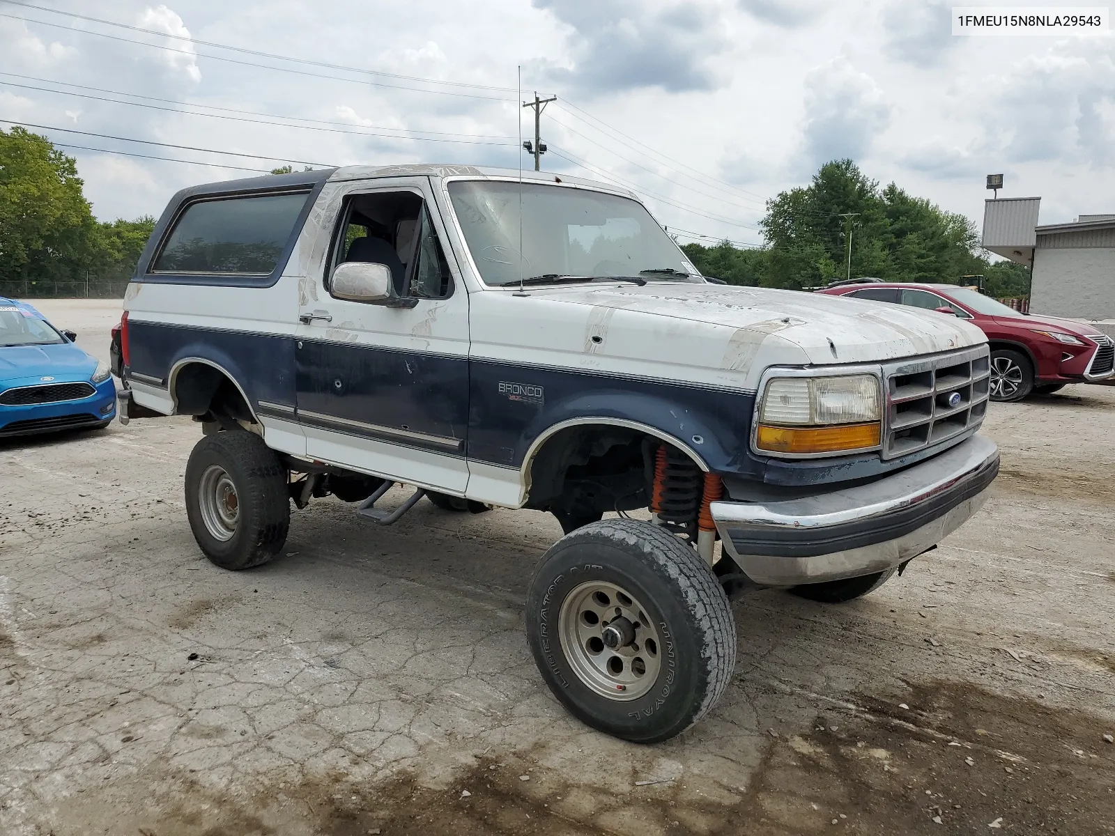 1992 Ford Bronco U100 VIN: 1FMEU15N8NLA29543 Lot: 64658564