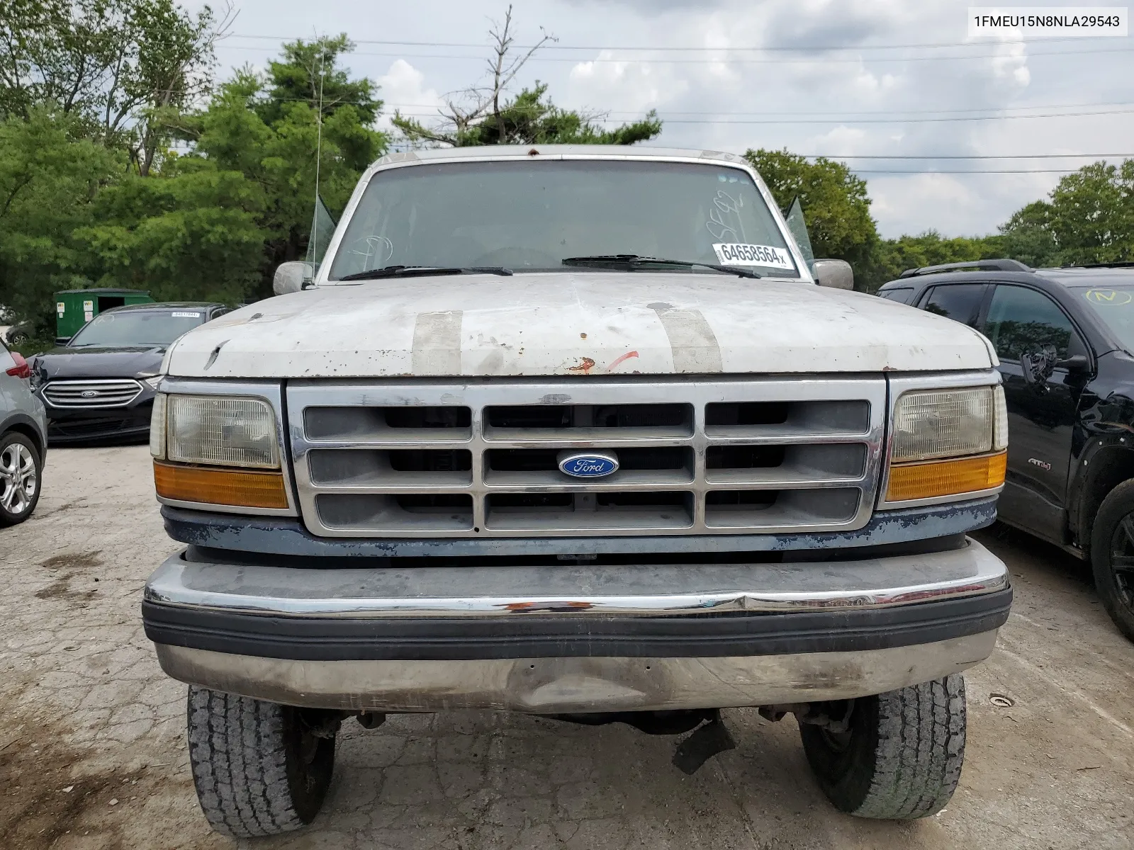 1992 Ford Bronco U100 VIN: 1FMEU15N8NLA29543 Lot: 64658564