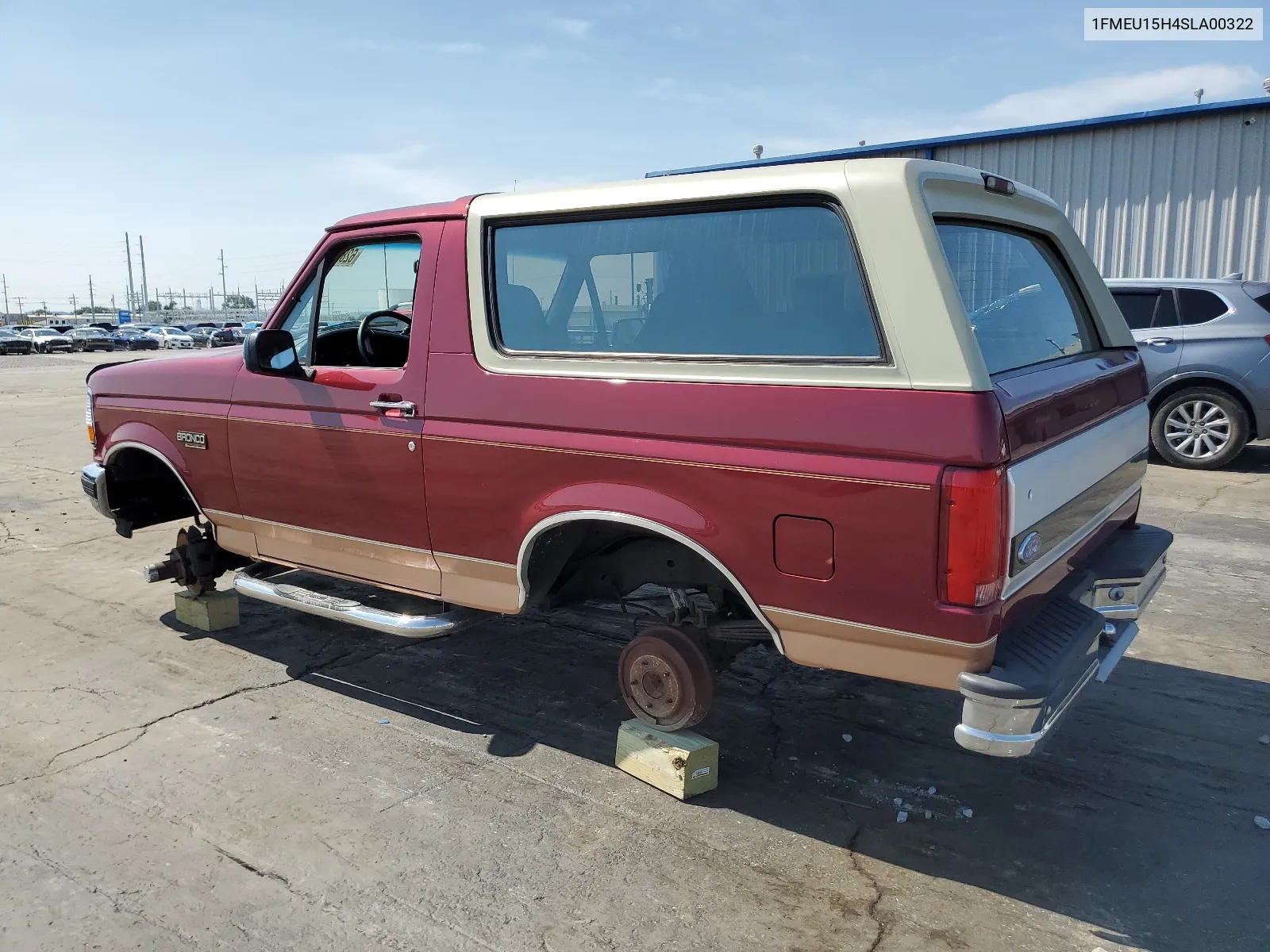 1995 Ford Bronco U100 VIN: 1FMEU15H4SLA00322 Lot: 62895894