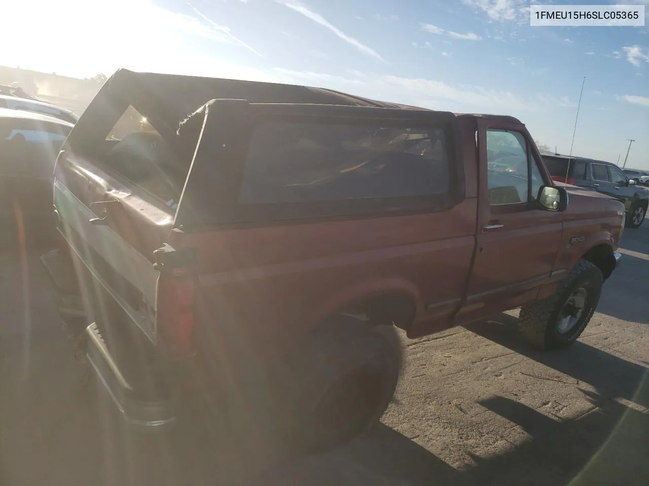 1995 Ford Bronco U100 VIN: 1FMEU15H6SLC05365 Lot: 76349024