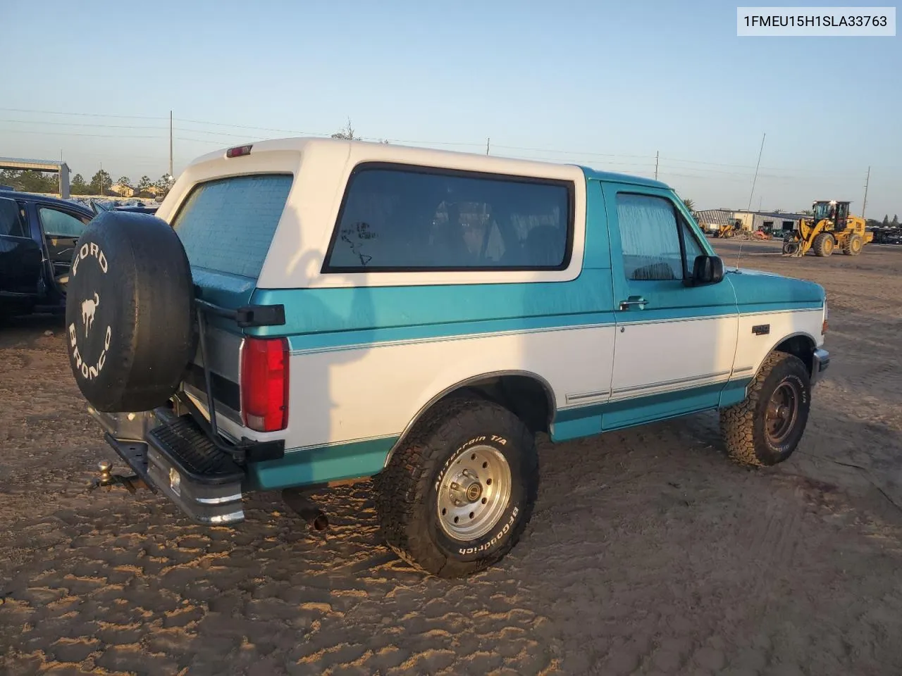 1995 Ford Bronco U100 VIN: 1FMEU15H1SLA33763 Lot: 77435904