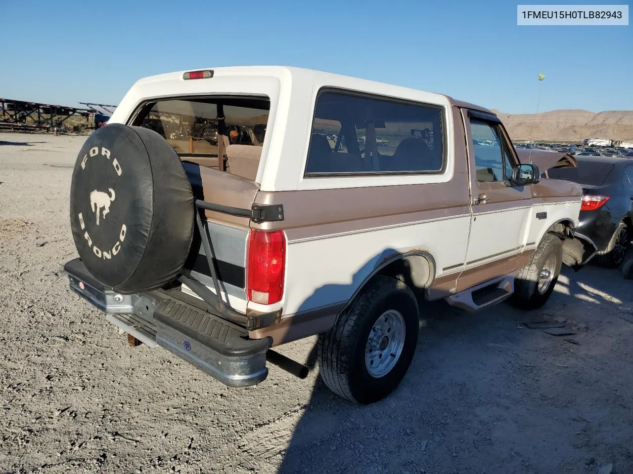 1996 Ford Bronco U100 VIN: 1FMEU15H0TLB82943 Lot: 74215853