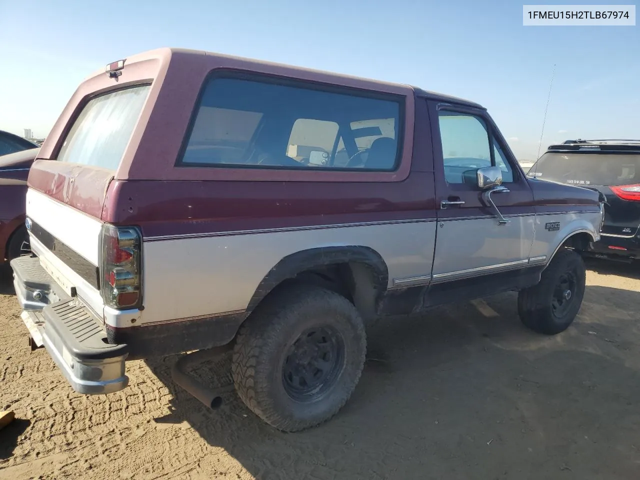 1996 Ford Bronco U100 VIN: 1FMEU15H2TLB67974 Lot: 75960594