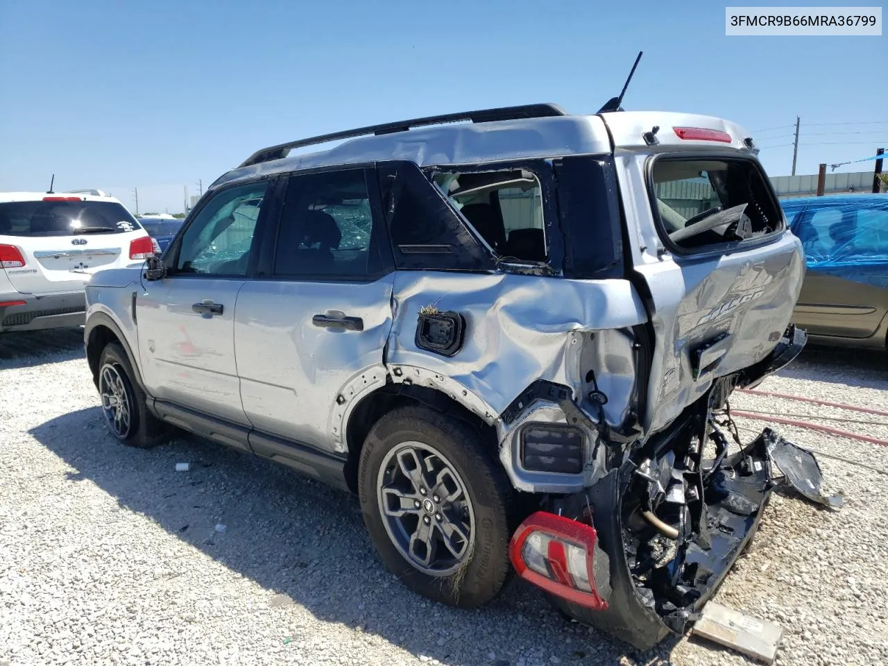 2021 Ford Bronco Sport Big Bend VIN: 3FMCR9B66MRA36799 Lot: 51250194