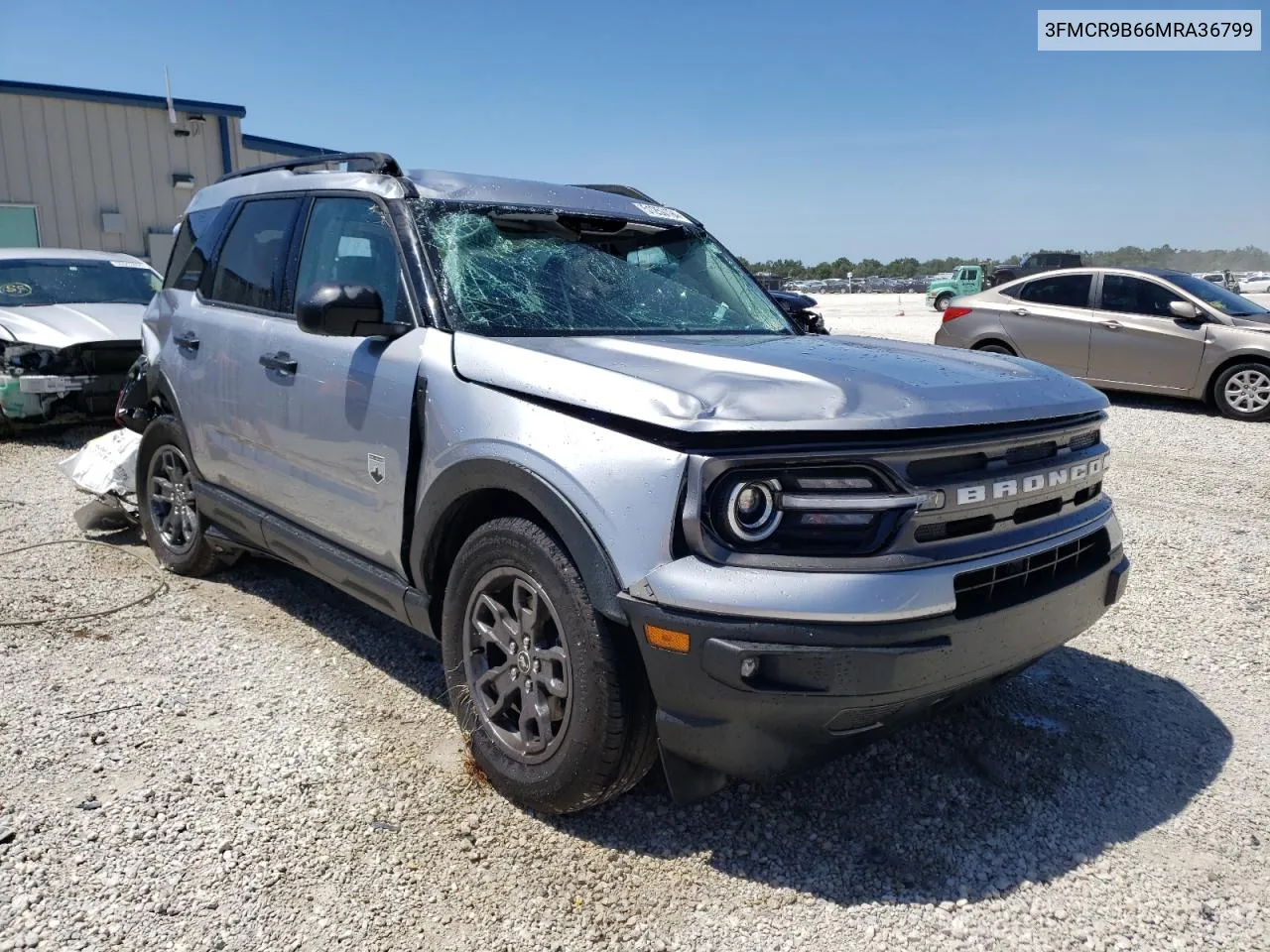 2021 Ford Bronco Sport Big Bend VIN: 3FMCR9B66MRA36799 Lot: 51250194