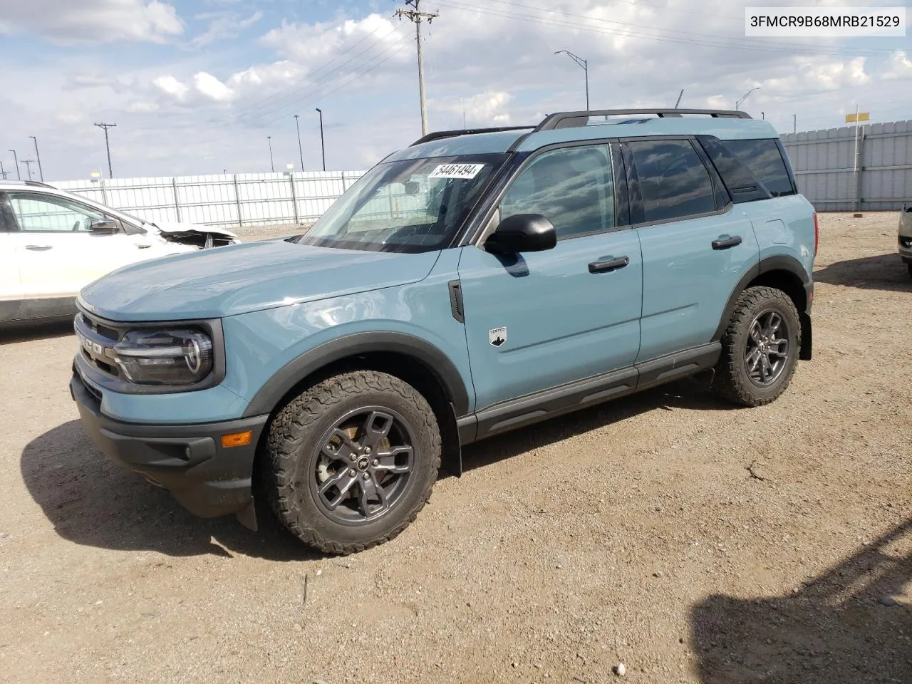 2021 Ford Bronco Sport Big Bend VIN: 3FMCR9B68MRB21529 Lot: 54461494