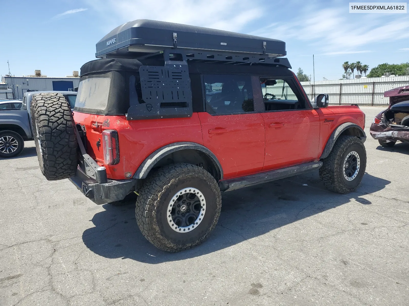 2021 Ford Bronco Base VIN: 1FMEE5DPXMLA61822 Lot: 55750544