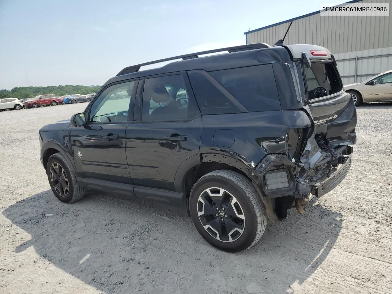 2021 Ford Bronco Sport Outer Banks VIN: 3FMCR9C61MRB40986 Lot: 55924514