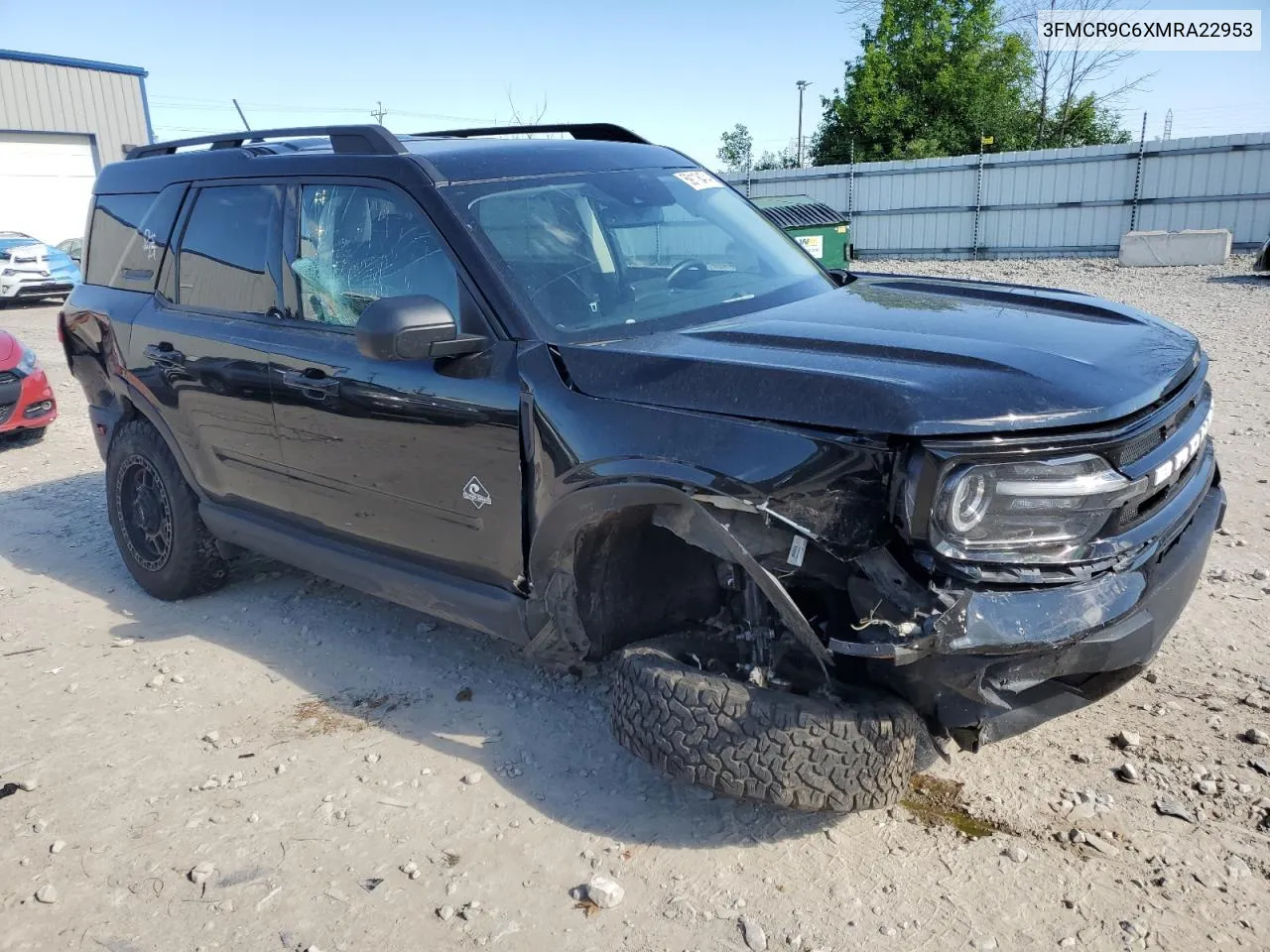 2021 Ford Bronco Sport Outer Banks VIN: 3FMCR9C6XMRA22953 Lot: 59118474