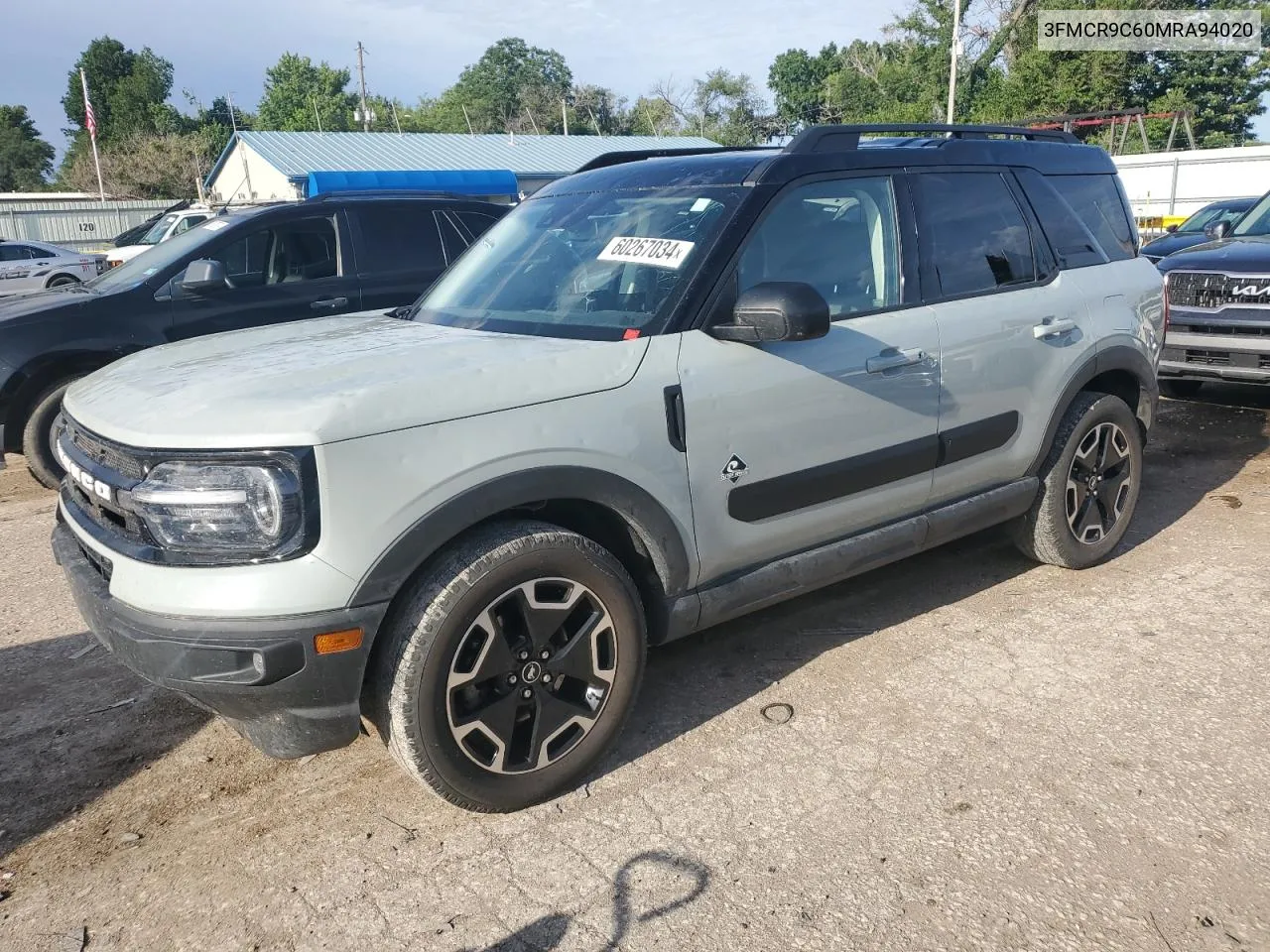 2021 Ford Bronco Sport Outer Banks VIN: 3FMCR9C60MRA94020 Lot: 60267034