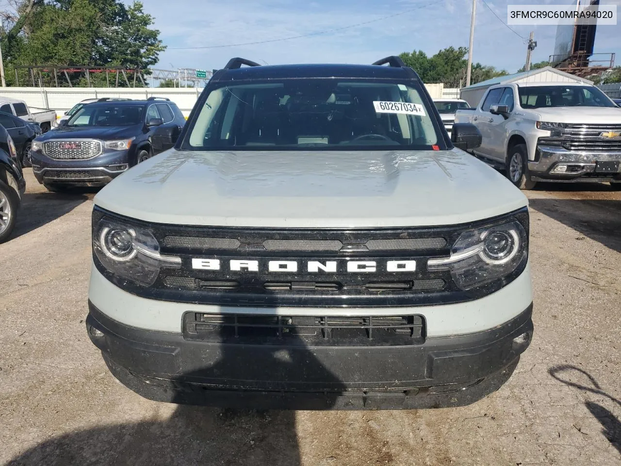 2021 Ford Bronco Sport Outer Banks VIN: 3FMCR9C60MRA94020 Lot: 60267034