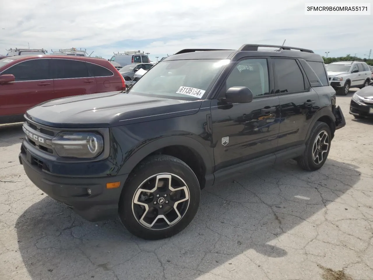 2021 Ford Bronco Sport Big Bend VIN: 3FMCR9B60MRA55171 Lot: 61135154