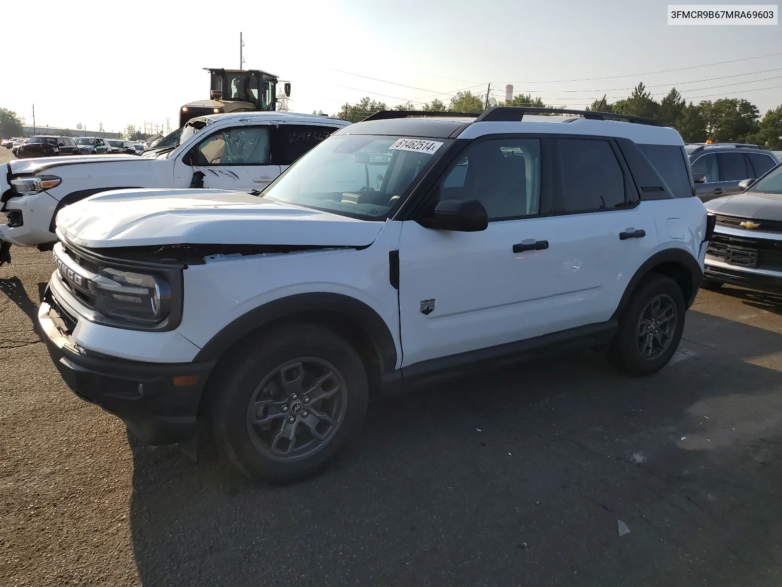 2021 Ford Bronco Sport Big Bend VIN: 3FMCR9B67MRA69603 Lot: 61462514