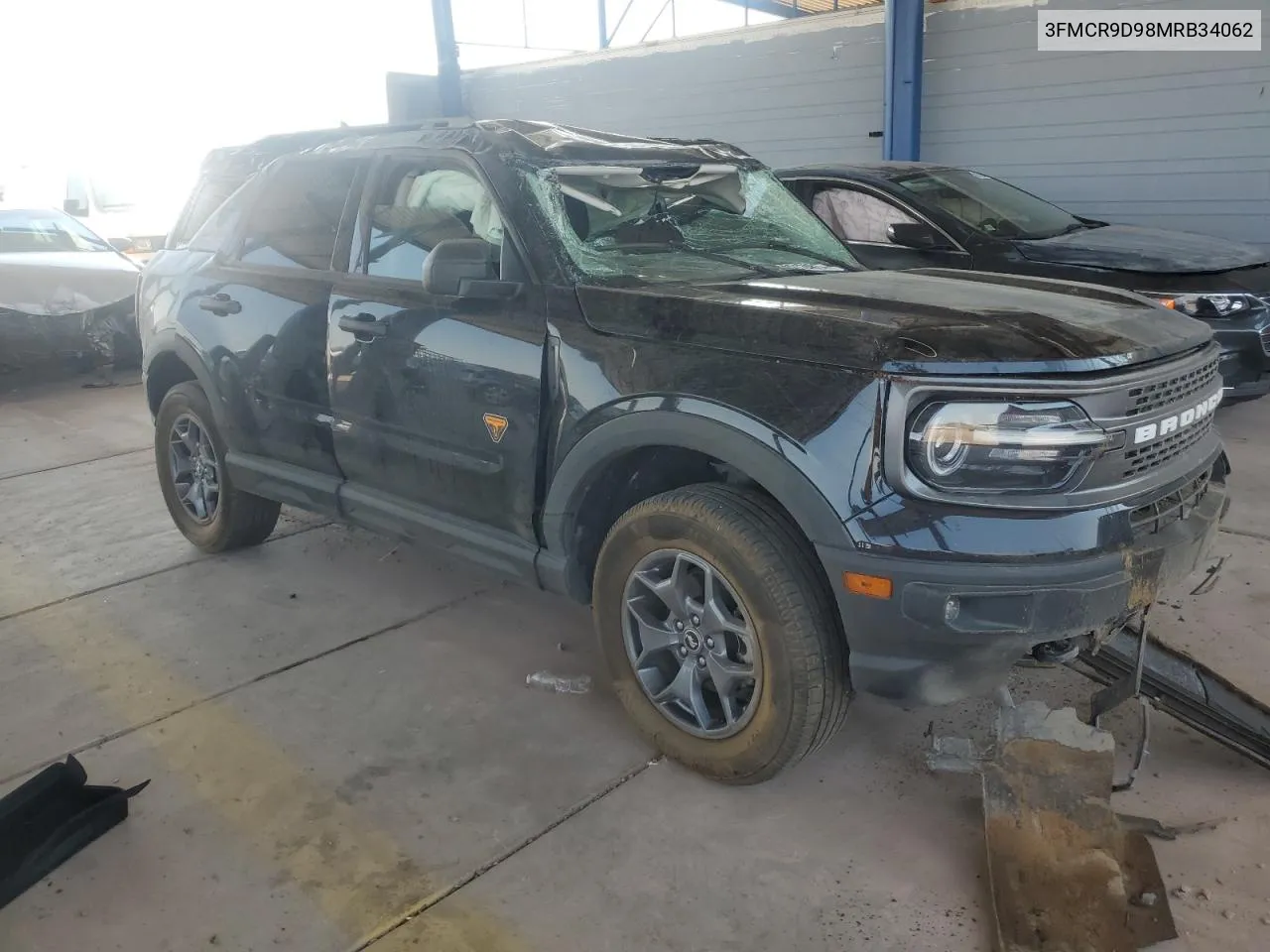 2021 Ford Bronco Sport Badlands VIN: 3FMCR9D98MRB34062 Lot: 64682914