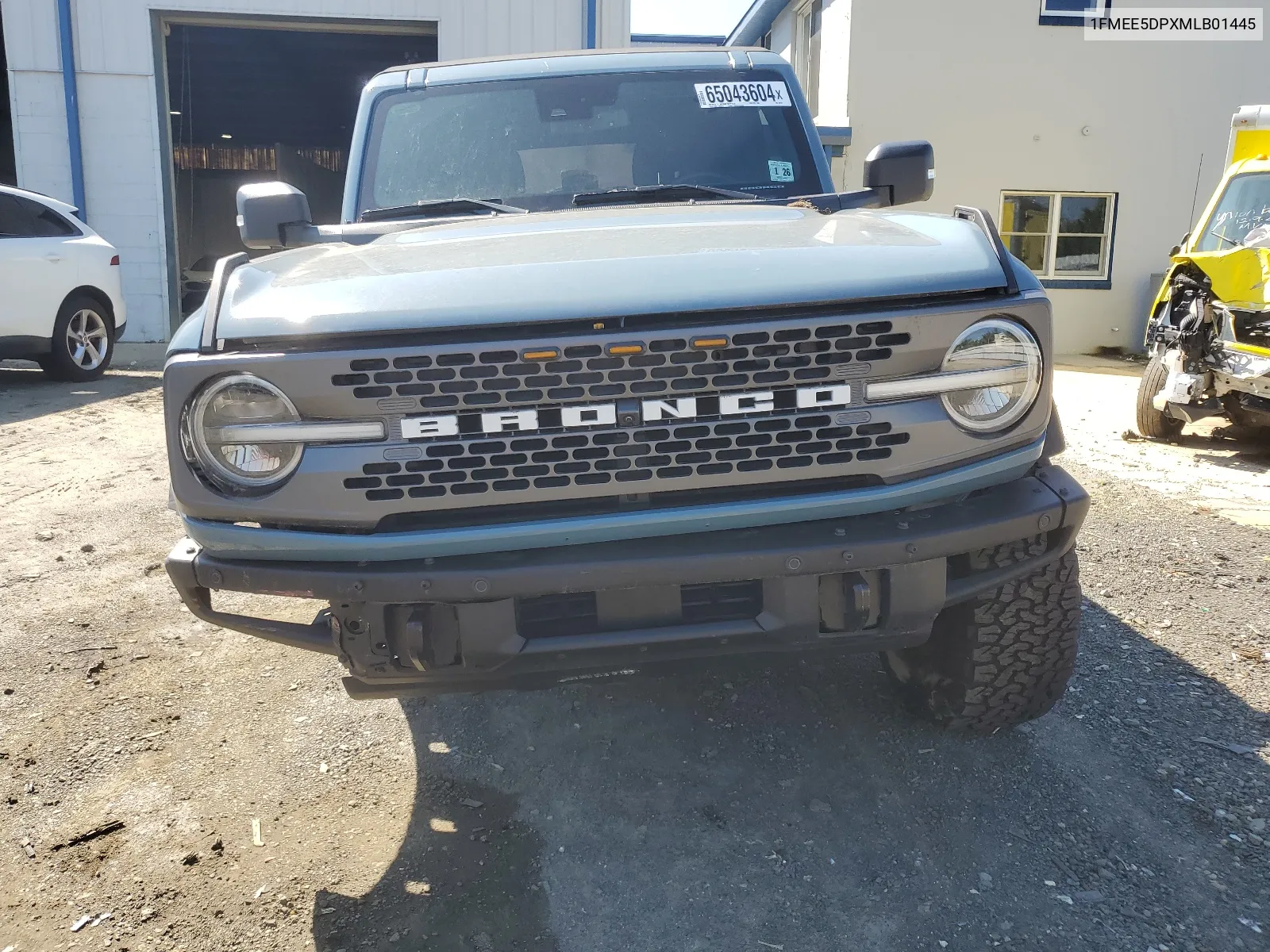 2021 Ford Bronco Base VIN: 1FMEE5DPXMLB01445 Lot: 65043604