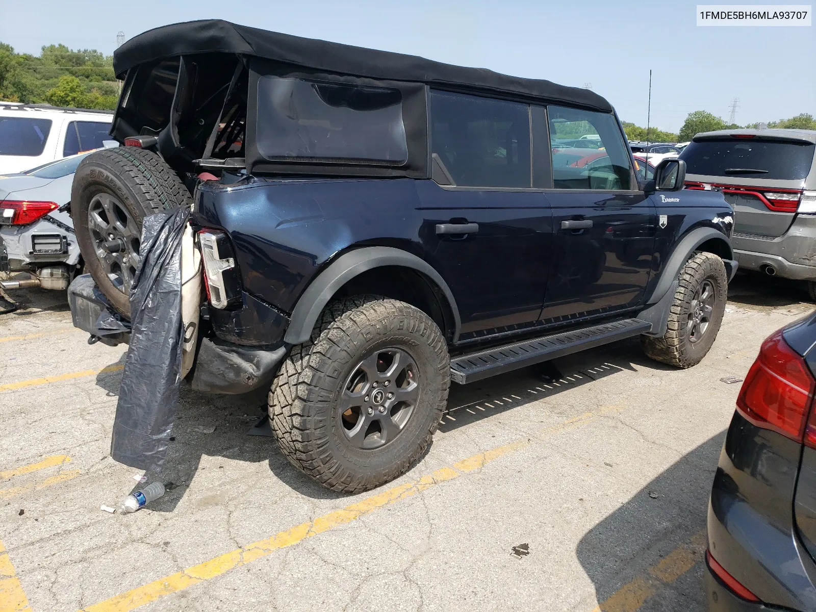 2021 Ford Bronco Base VIN: 1FMDE5BH6MLA93707 Lot: 66237584