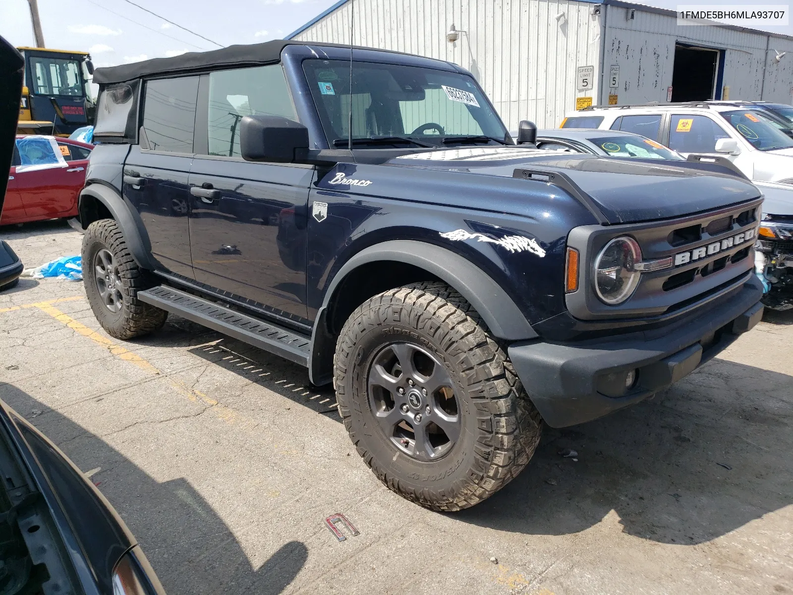 2021 Ford Bronco Base VIN: 1FMDE5BH6MLA93707 Lot: 66237584