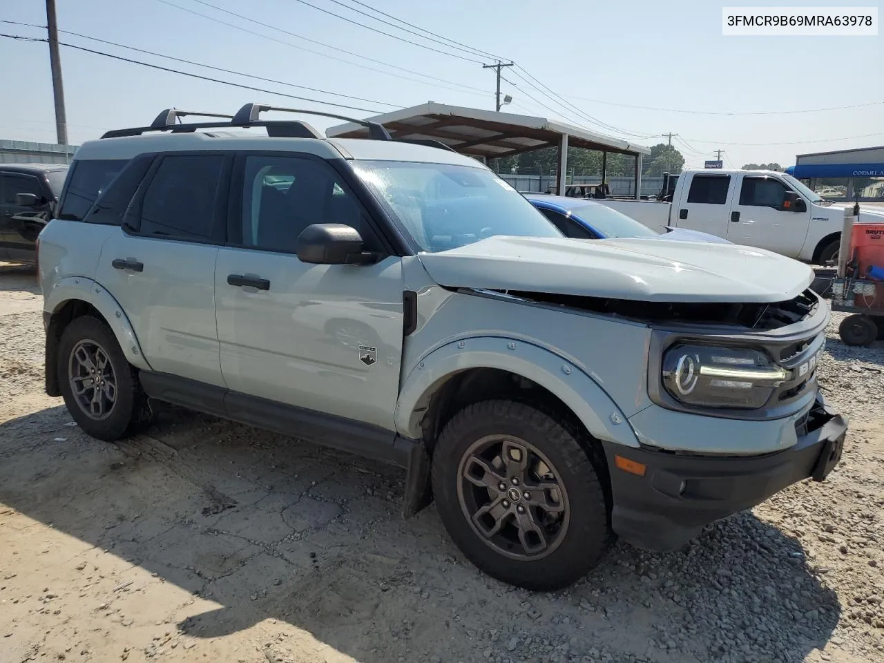 2021 Ford Bronco Sport Big Bend VIN: 3FMCR9B69MRA63978 Lot: 66281414