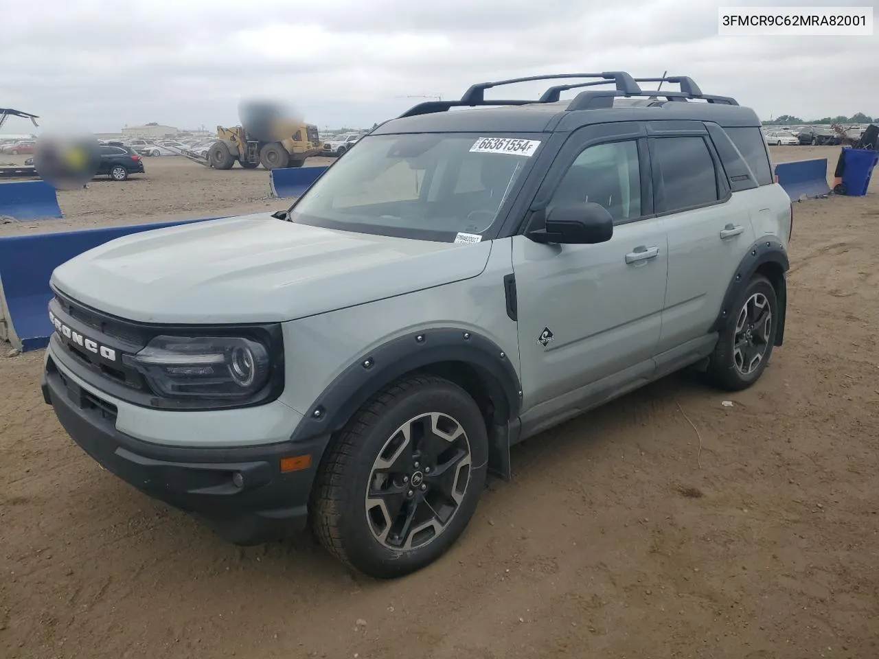 2021 Ford Bronco Sport Outer Banks VIN: 3FMCR9C62MRA82001 Lot: 66361554