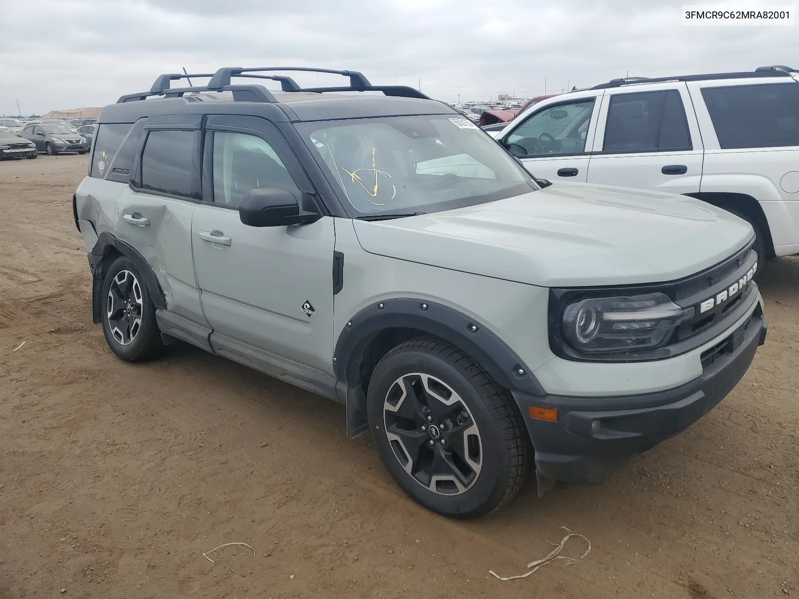 2021 Ford Bronco Sport Outer Banks VIN: 3FMCR9C62MRA82001 Lot: 66361554