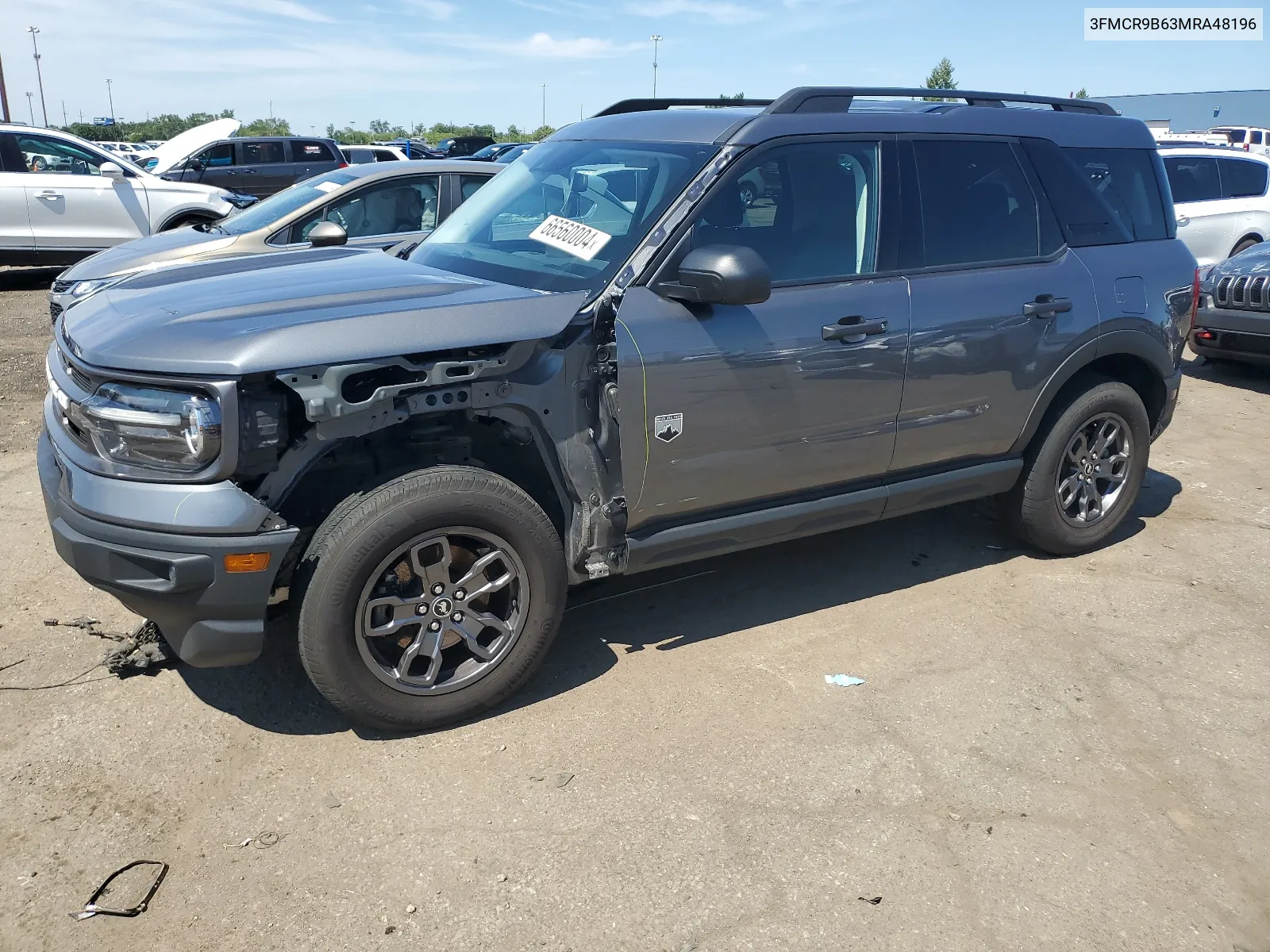 2021 Ford Bronco Sport Big Bend VIN: 3FMCR9B63MRA48196 Lot: 66560004