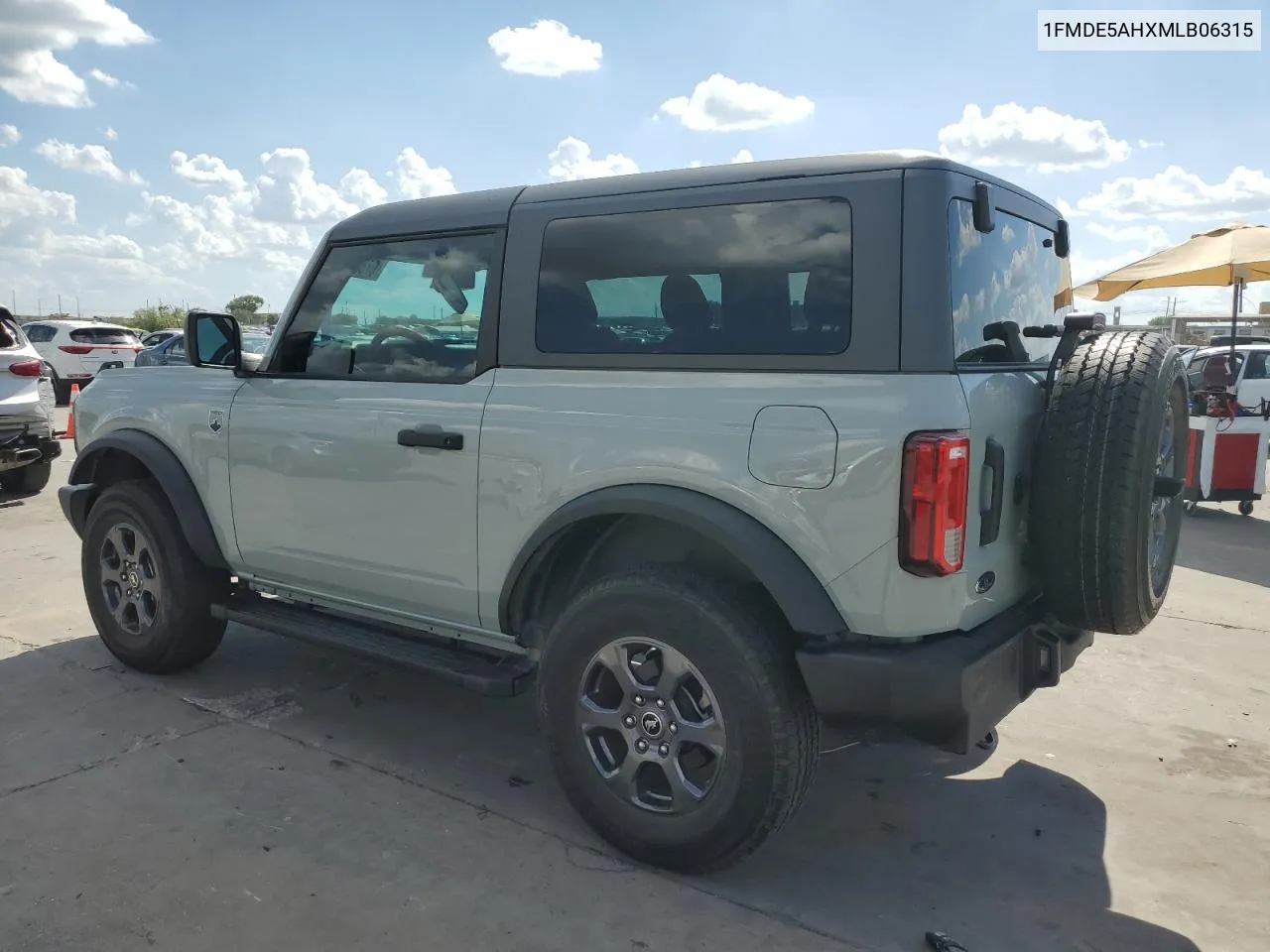 2021 Ford Bronco Base VIN: 1FMDE5AHXMLB06315 Lot: 67380564