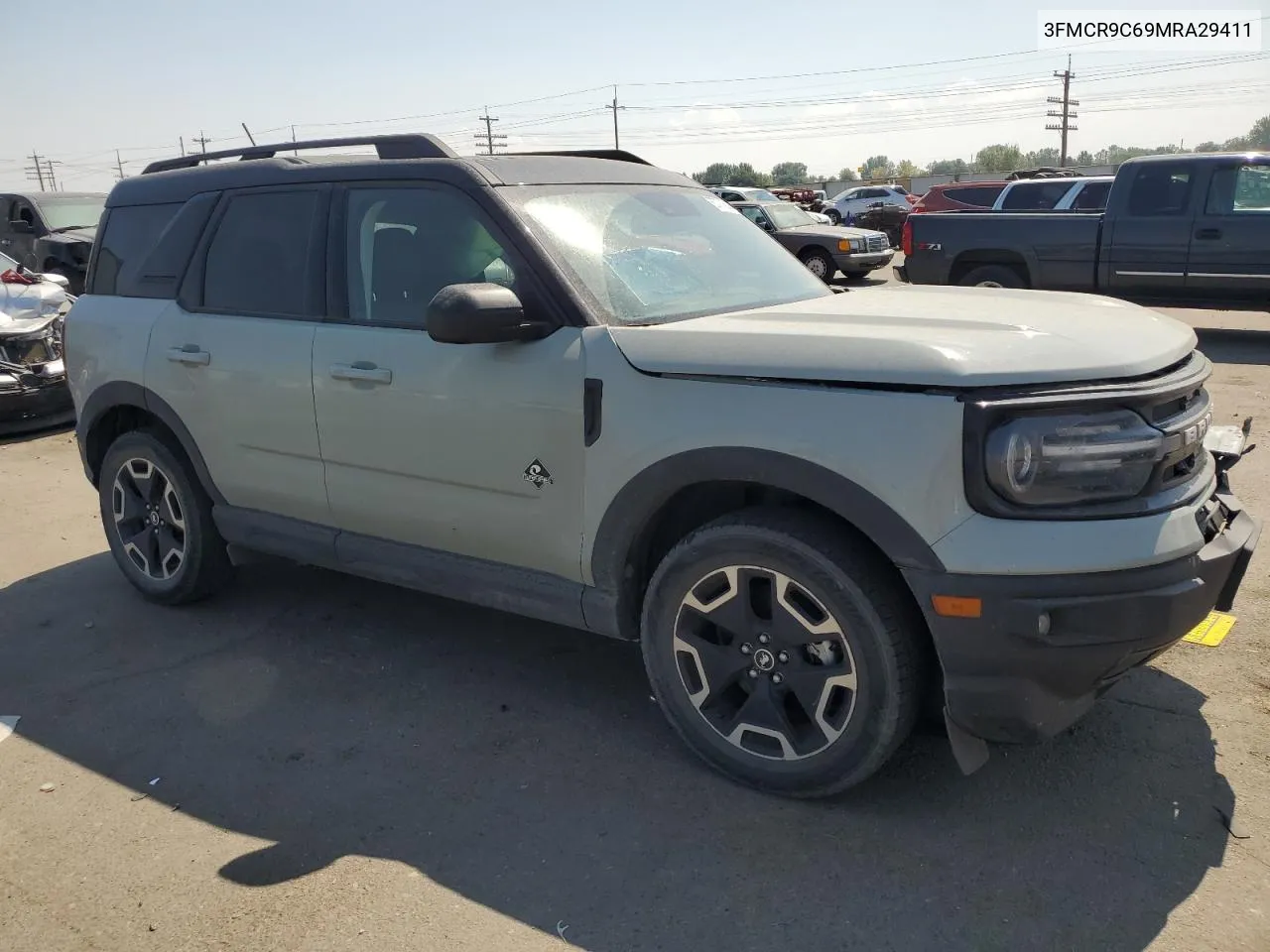 2021 Ford Bronco Sport Outer Banks VIN: 3FMCR9C69MRA29411 Lot: 67771834