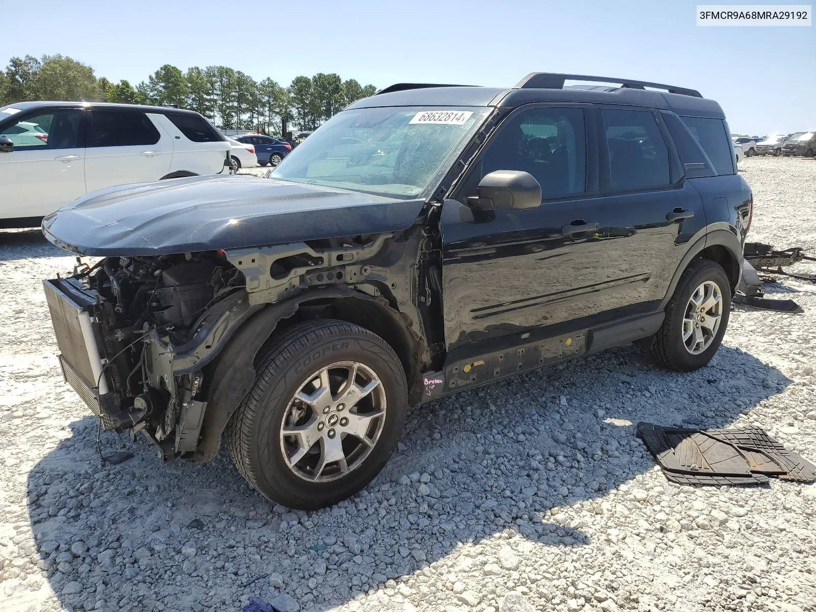 2021 Ford Bronco Sport VIN: 3FMCR9A68MRA29192 Lot: 68632814