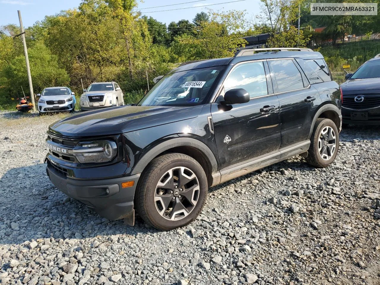 2021 Ford Bronco Sport Outer Banks VIN: 3FMCR9C62MRA63321 Lot: 68916544