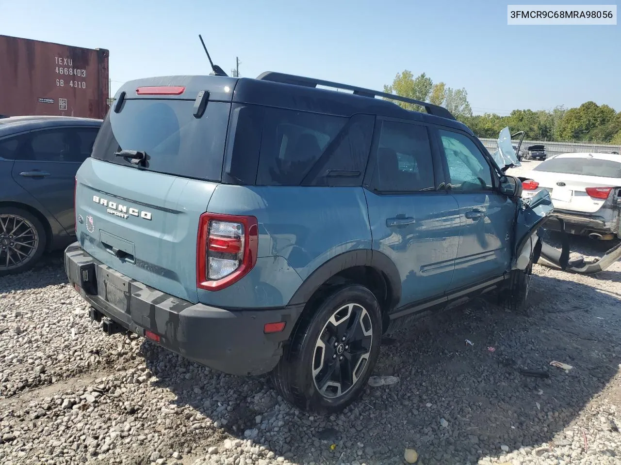 2021 Ford Bronco Sport Outer Banks VIN: 3FMCR9C68MRA98056 Lot: 69189724