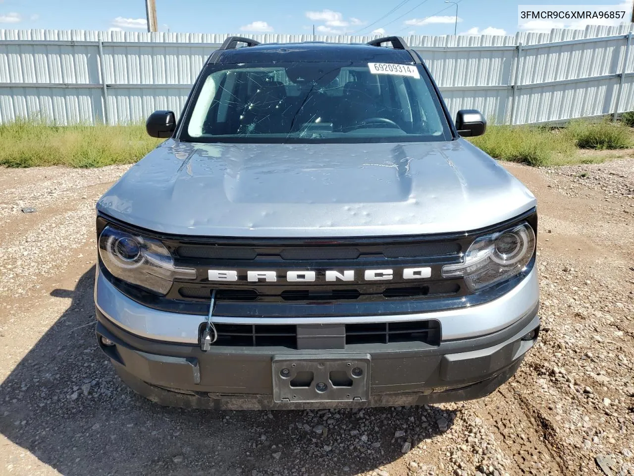 2021 Ford Bronco Sport Outer Banks VIN: 3FMCR9C6XMRA96857 Lot: 69209314