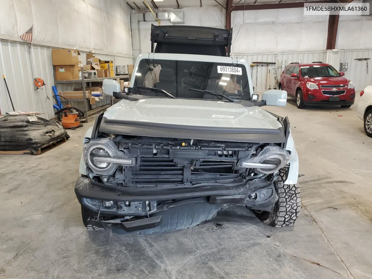 2021 Ford Bronco Base VIN: 1FMDE5BHXMLA61360 Lot: 69313804